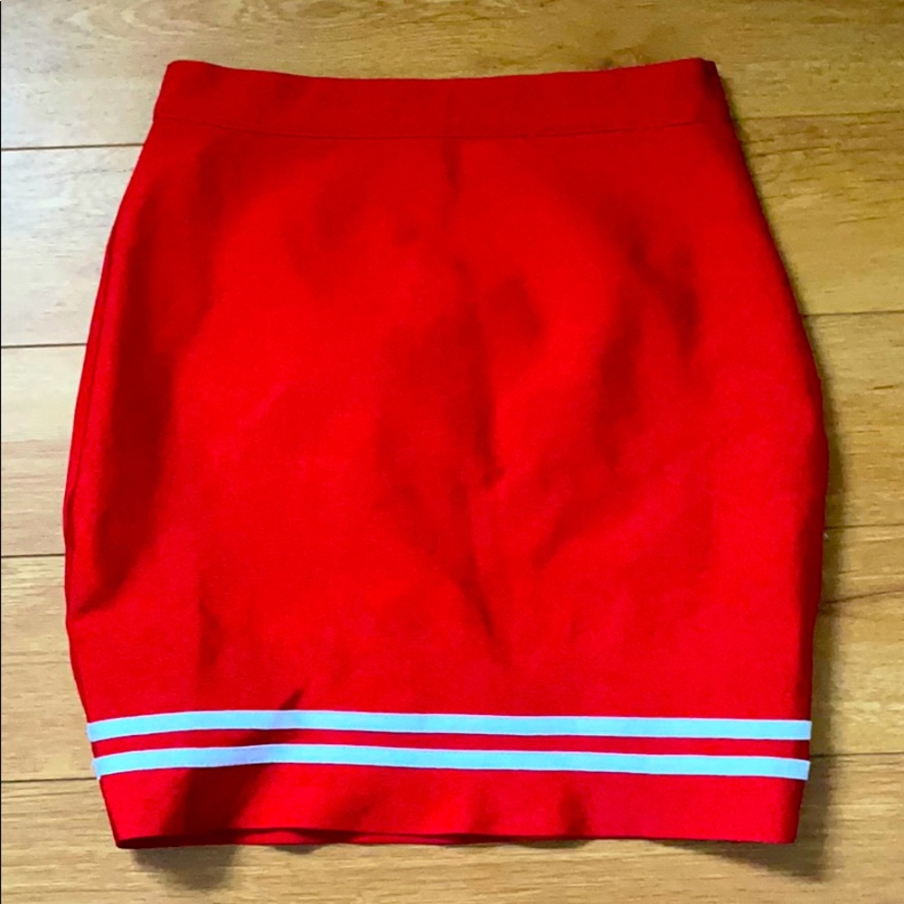 Cherry Red Mini Skirt